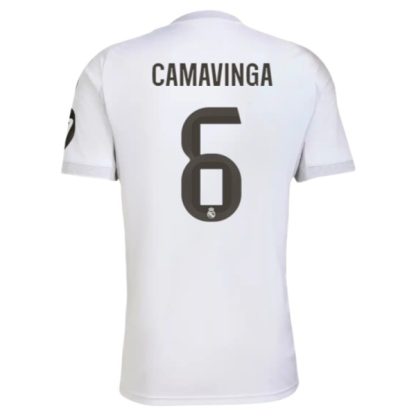 Real Madrid Herr Hemmatröja 2025/26 Eduardo Camavinga #6 Kortärmad Billig Fotbollströja