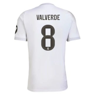 Real Madrid Herr Hemmatröja 2025/26 Federico Valverde #8 Kortärmad Billig Fotbollströja