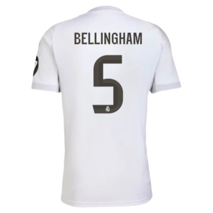 Real Madrid Herr Hemmatröja 2025/26 Jude Bellingham #5 Kortärmad Billig Fotbollströja