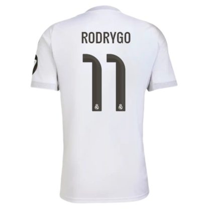Real Madrid Herr Hemmatröja 2025/26 Rodrygo #11 Kortärmad Billig Fotbollströja