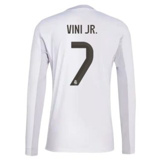 Real Madrid Herr Hemmatröja 2025/26 Vinicius Junior #7 Långärmad Billig Fotbollströja