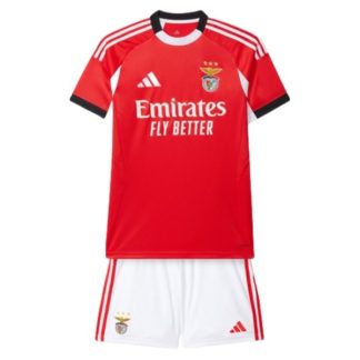 SL Benfica Barn Hemmatröja 2025/26 Fotbollsställ med Shorts