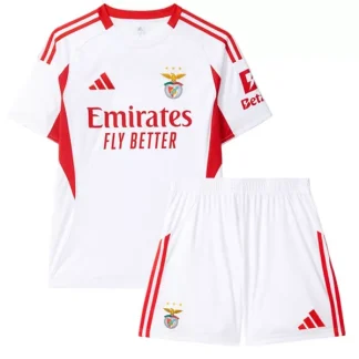 SL Benfica Barn Tredjetröja 2025/26 Kortärmad Fotbollsställ med Shorts