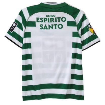 Sporting Lissabon Hemmatröja Retro 2003-2004 Kortärmad Billig Fotbollströja-1