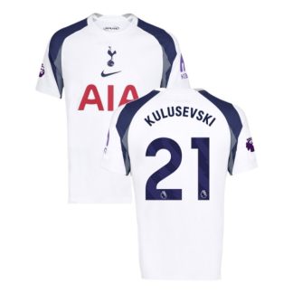 Tottenham Hotspur Herr Hemmatröja 2025/26 Dejan Kulusevski #21 Kortärmad Billig Fotbollströja