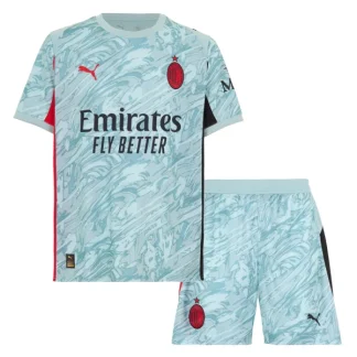 AC Milan Barn Målvakt Hemmatröja 2025/26 Blå Fotbollsställ med Shorts