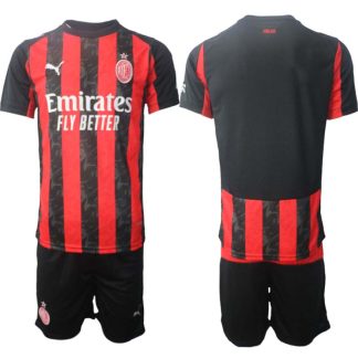 AC Milan Hemmaställ Herr 2025/26 – Kortärmad Fotbollströja + Shorts