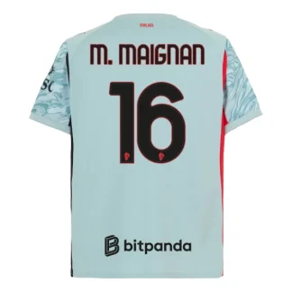 AC Milan Herr Målvakt Hemmatröja 2025/26 Mike Maignan 16 Blå Kortärmad Fotbollströja