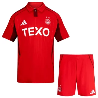 Aberdeen Barn Hemmatröja 2025/26 Kortärmad Fotbollsställ med Shorts