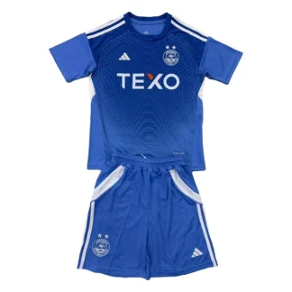 Aberdeen Målvaktströja Barn 2025/26 Blå Kortärmad Fotbollsställ med Shorts