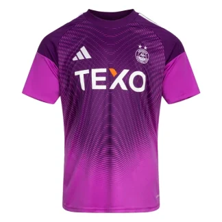 Aberdeen Målvaktströja Herr 2025/26 Lila Kortärmad Fotbollströja