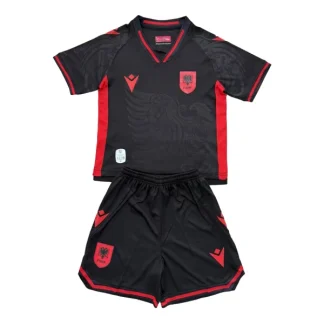 Albanien Barn Tredjetröja 2025/26 Kortärmad Fotbollsställ med Shorts