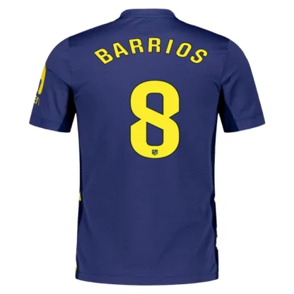Atlético Madrid Herr Bortatröja 2025/26 – Pablo Barrios 8 – Kortärmad Fotbollströja
