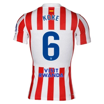 Atlético Madrid Herr Hemmatröja 2025/26 – Koke 6 – Kortärmad Fotbollströja