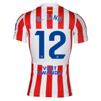 Atlético Madrid Herr Hemmatröja 2025/26 – Samuel Lino 12 – Kortärmad Fotbollströja