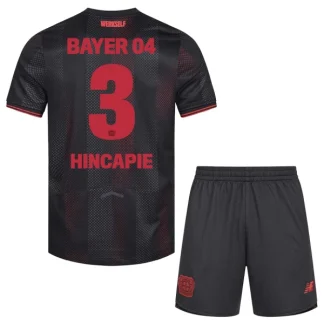 Bayer 04 Leverkusen Barn Hemmatröja 2025/26 Piero Hincapie 3 Kortärmad Fotbollsställ med Shorts