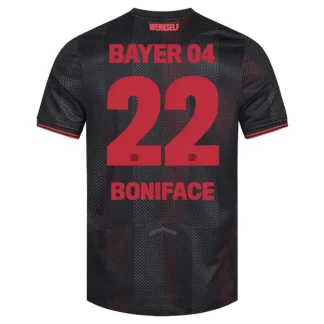 Bayer 04 Leverkusen Herr Hemmatröja 2025/26 – Victor Boniface 22 – Kortärmad Fotbollströja