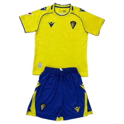 Cádiz CF Barn Hemmatröja 2025/26 Kortärmad Fotbollsställ med Shorts