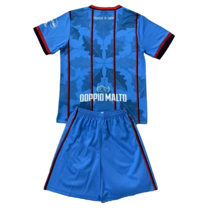Cagliari Calcio Barn Tredjetröja 2025/26 Kortärmad Fotbollsställ med Shorts-1