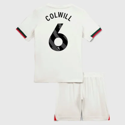 Chelsea Barn Bortatröja 2025/26 Levi Colwill 6 Kortärmad Fotbollsställ med Shorts