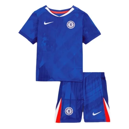 Chelsea Barn Hemmatröja 2025/26 Kortärmad Fotbollsställ med Shorts