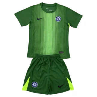 Chelsea Barn Målvakt Bortatröja 2025/26 Grön Fotbollsställ med Shorts