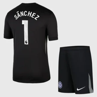 Chelsea Barn Målvakt Hemmatröja 2025/26 Robert Sanchez 1 Fotbollsställ med Shorts