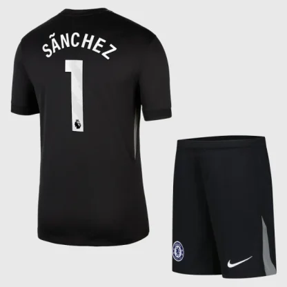 Chelsea Barn Målvakt Hemmatröja 2025/26 Robert Sanchez 1 Fotbollsställ med Shorts