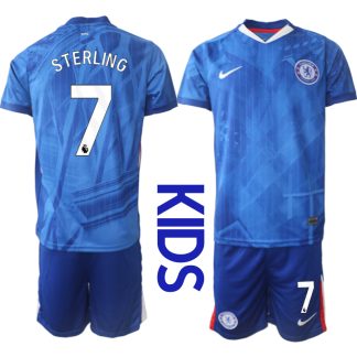 Chelsea FC Hemmaställ Barn 2025/26 – Raheem Sterling 7 – Kortärmad Fotbollströja + Shorts