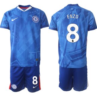 Chelsea FC Hemmaställ Herr 2025/26 – Enzo Fernandez 8 – Kortärmad Fotbollströja + Shorts
