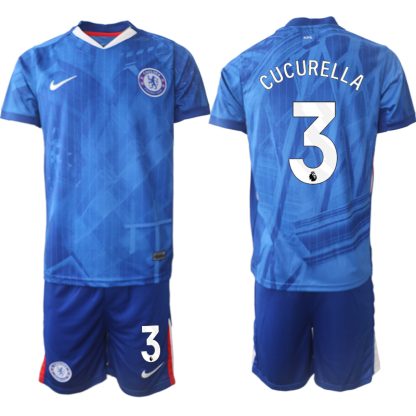 Chelsea FC Hemmaställ Herr 2025/26 – Marc Cucurella 3 – Kortärmad Fotbollströja + Shorts