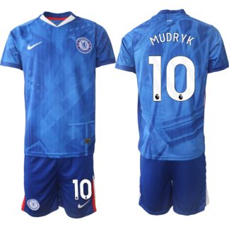 Chelsea FC Hemmaställ Herr 2025/26 – Mykhailo Mudryk 10 – Kortärmad Fotbollströja + Shorts