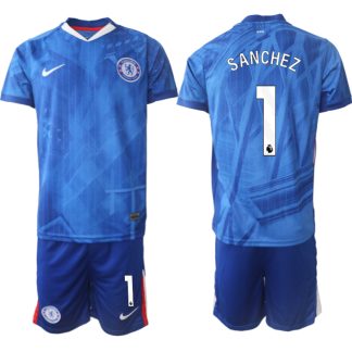 Chelsea FC Hemmaställ Herr 2025/26 – Robert Sanchez 1 – Kortärmad Fotbollströja + Shorts