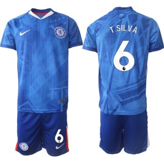 Chelsea FC Hemmaställ Herr 2025/26 – Thiago Silva 6 – Kortärmad Fotbollströja + Shorts