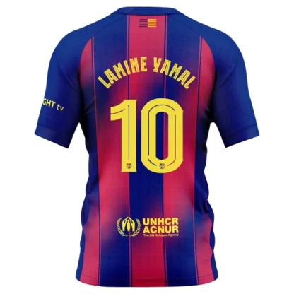 FC Barcelona Herr Hemmatröja 2025/26 – Lamine Yamal 10 – Kortärmad Fotbollströja