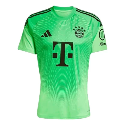 FC Bayern München Herr Målvaktströja 2025/26 Grön Manuel Neuer 1 Kortärmad Billig Fotbollströja-1