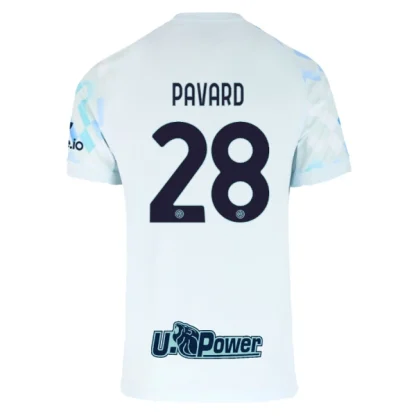 Inter Milan Herr Bortatröja 2025/26 – Benjamin Pavard 28 – Kortärmad Fotbollströja