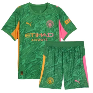 Manchester City Barn Målvakt Hemmatröja 2025/26 Fotbollsställ med Shorts
