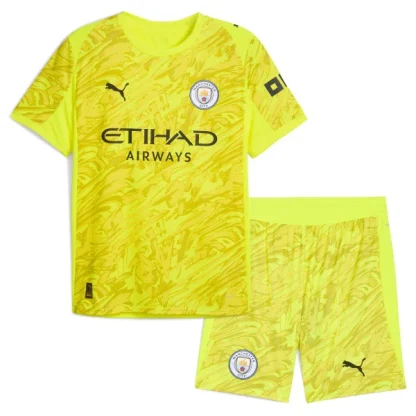 Manchester City Ederson 31 Keepertröja Barn 2025/26 Gul