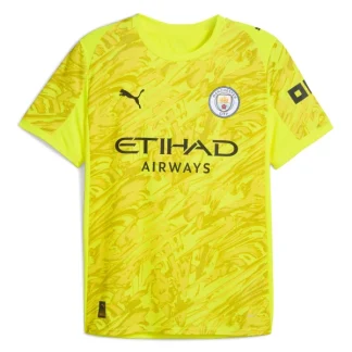 Manchester City Herr Målvakt Tredjetröja 2025/26 – Gul Kortärmad Fotbollströja