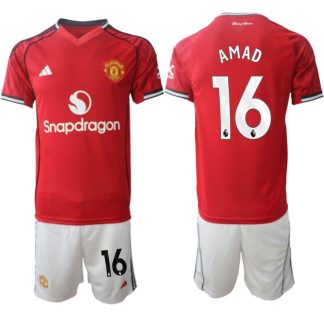 Manchester United Hemmaställ Herr 2025/26 – Amad Diallo 16 – Kortärmad Fotbollströja + Shorts
