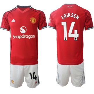 Manchester United Hemmaställ Herr 2025/26 – Christian Eriksen 14 – Kortärmad Fotbollströja + Shorts