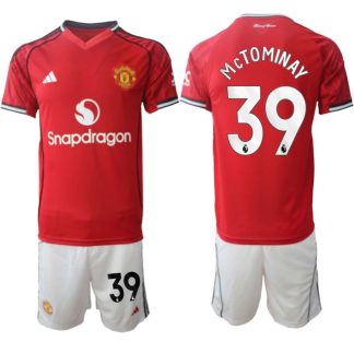 Manchester United Hemmaställ Herr 2025/26 – Scott McTominay 39 – Kortärmad Fotbollströja + Shorts