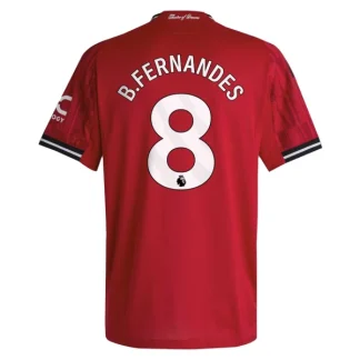 Manchester United Herr Hemmatröja 2025/26 – Bruno Fernandes 8 – Kortärmad Fotbollströja