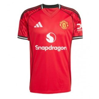 Manchester United Herr Hemmatröja 2025-26 Kortärmad Fotbollströja