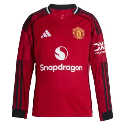 Manchester United Herr Hemmatröja 2025/26 – Långärmad Fotbollströja