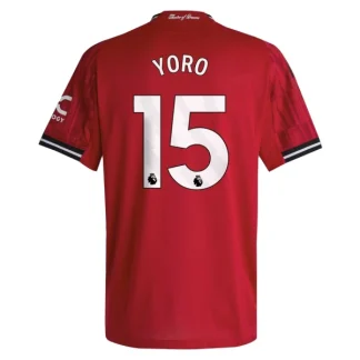 Manchester United Herr Hemmatröja 2025/26 – Leny Yoro 15 – Kortärmad Fotbollströja