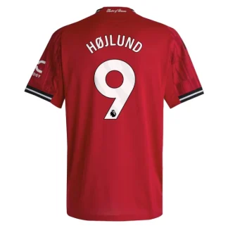Manchester United Herr Hemmatröja 2025/26 – Rasmus Højlund 9 – Kortärmad Fotbollströja
