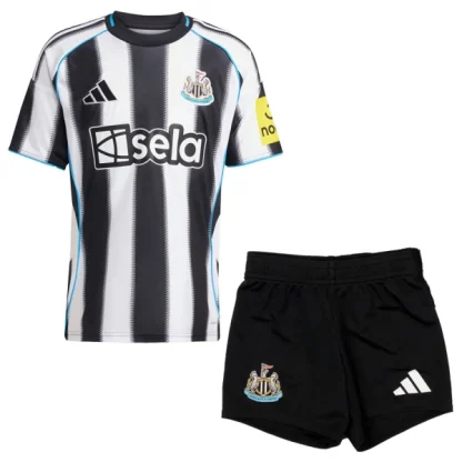 Newcastle United Barn Hemmatröja 2025/26 Kortärmad Fotbollsställ med Shorts