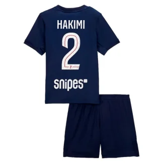 Paris Saint-Germain Barn Hemmatröja 2025/26 Achraf Hakimi 2 Kortärmad Fotbollsställ med Shorts